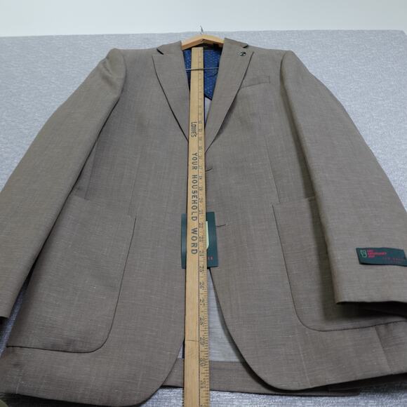 Ted Baker No Ordinary Joe Men’s Blazer 40R Tan Wool Linen- Joy SPJ - Picture 3 of 13